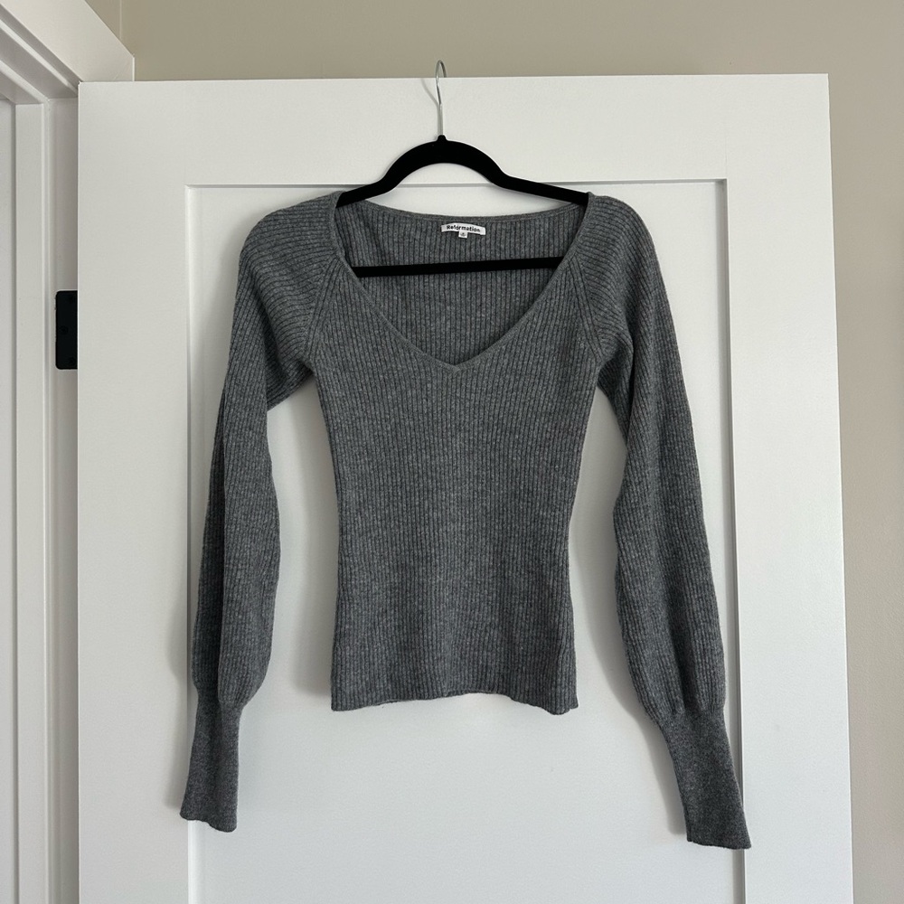 Reformation V-neck Sweater